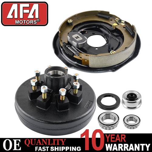 New 12"x2" Electric Brakes Left Side For 7000 lbs axle 8 on 6.5 Trailer