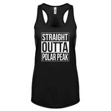 Womens Straight Outta Polar Peak Racerback Tank Top #3979