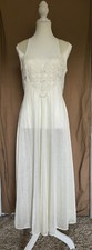 Vintage Adonna Nylon Lace Gown Women s Size S-M Lingerie Long Beautiful Wedding