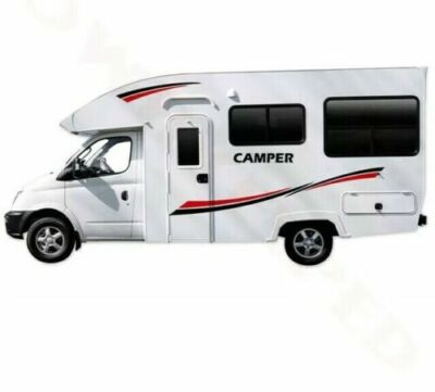 (Nr. 8886) WOHNMOBIL GRAFIK AUFKLEBER AUFKLEBER CAMPER VAN WOHNWAGEN UNIVERSAL PASSEND