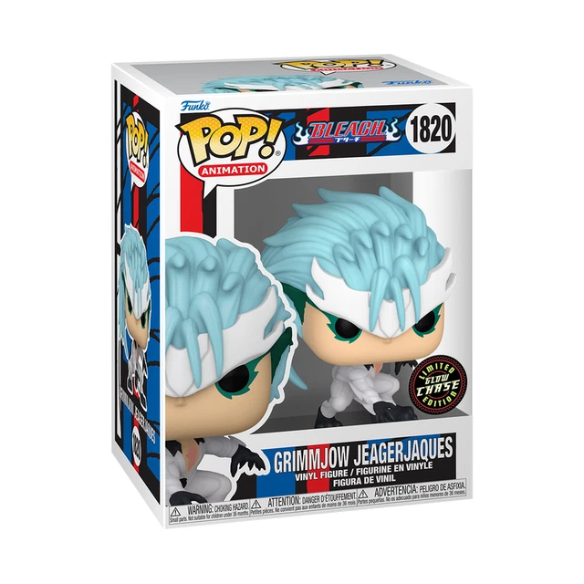Funko Pop! Bleach Grimmjow Jeagerjaques GITD Glow Chase #1820 w/Protector
