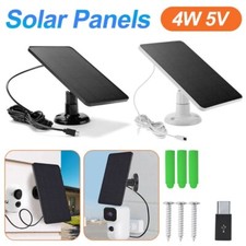 4W 5V Solar Panel for USB Power CCTV Camera Security Cam Battery Charger Outdoor