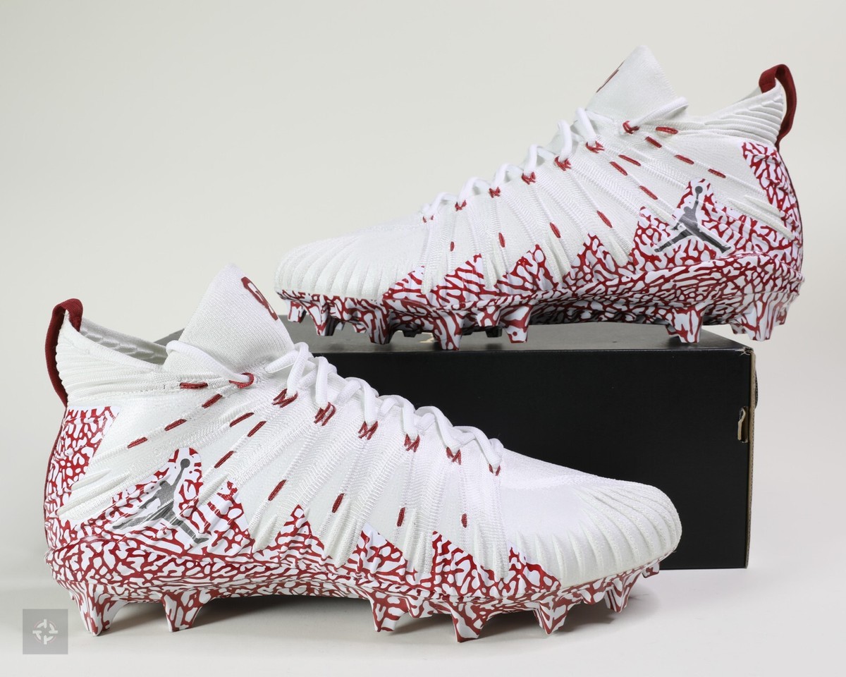 Jordan Alpha Menace Elite Oklahoma OU Nike Football Cleats Men's