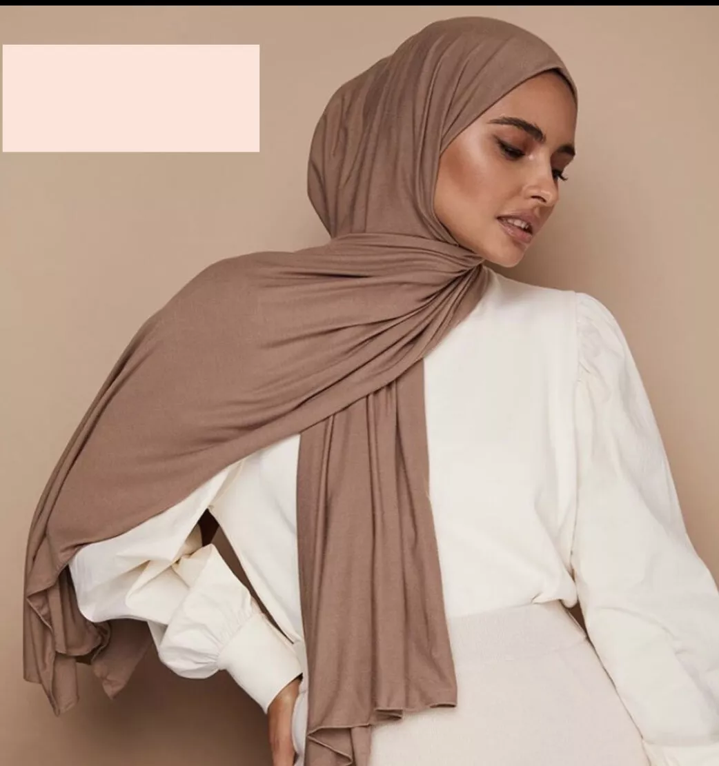 JERSEY STRETCHY HIJAB BIG LARGE PLAIN LYCRA MAXI SCARF SHAWL WRAP