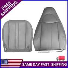For 2003-2014 Chevy Express Gmc Savana 1500 2500 Driver Leather Seat Cover Gray For 2003-2014 Chevy Express Gmc Savana 1500 2500 Driver Leather Seat Cover Gray