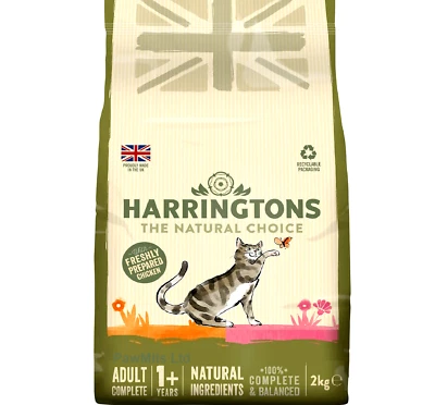 HARRINGTONS ADULT COMPLETE CAT 2kg, 4kg or 8kg : Chicken Salmon Feed bp Dry Food