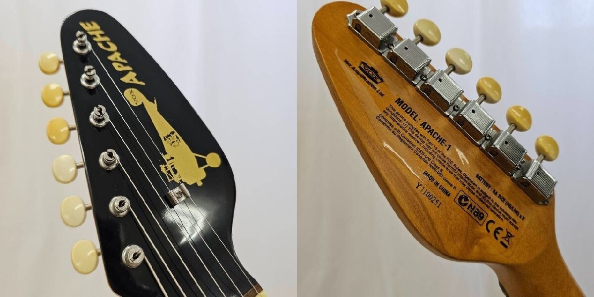 VOX APACHE-1 Teardrop Type Electric Travel Guitar 3-Tone Sunburst