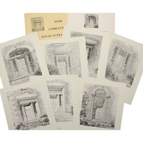 ARCHITECTURAL COBBLESTONE Prints DOORS ENTRANCEWAYS Carl F Schmidt Upstate NY - Picture 3 of 8