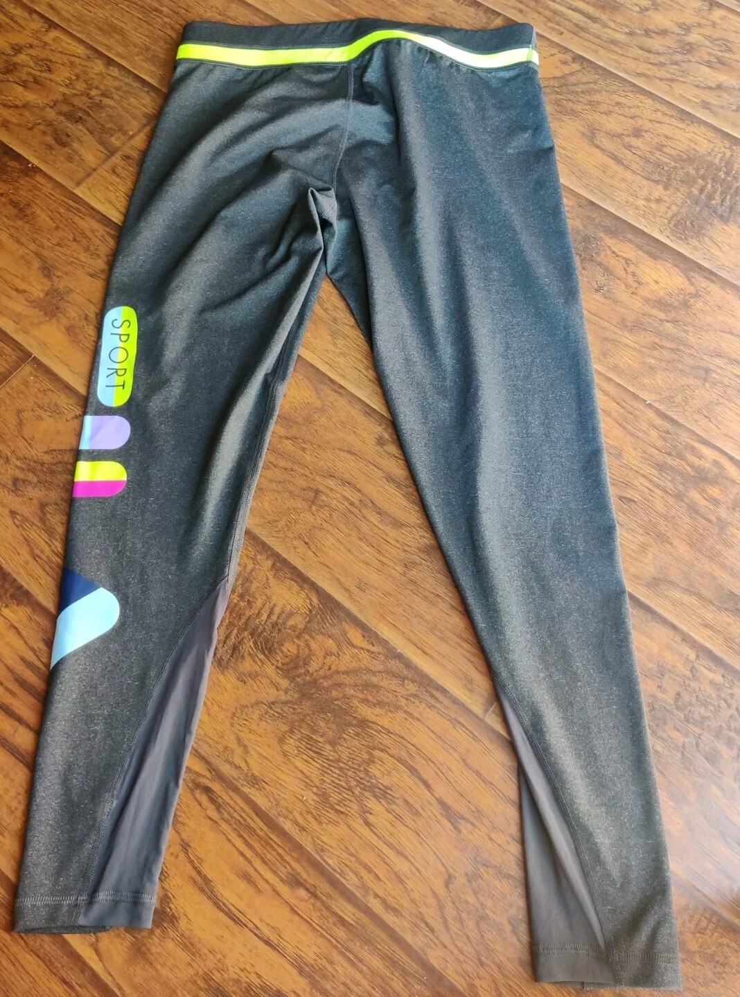 Leggings Fila Sport Live In Motion Maglia Large L Grigio Pantaloni Allenamento Activewear