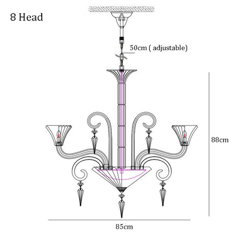 Luxury Pendant Lamp Modern Crystal Chandelier Classical Chandelier Lighting - Picture 10 of 48