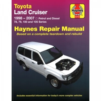HAYNES PUBLISHING Toyota Land Cruiser (1998-2007) 78 79 100 105 manual de taller Haynes