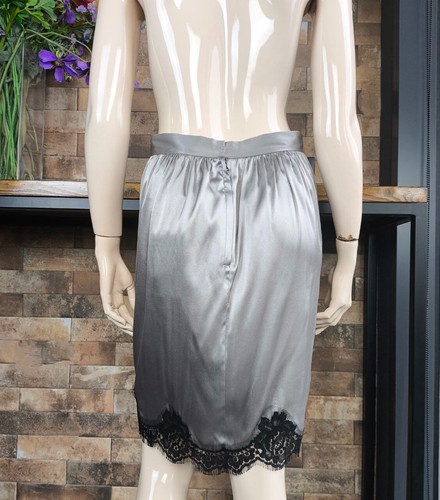 Dolce & Gabbana Authentic Vintage Silk Satin Lace Skirt Unworn 42 IT - 第 4/18 張圖片