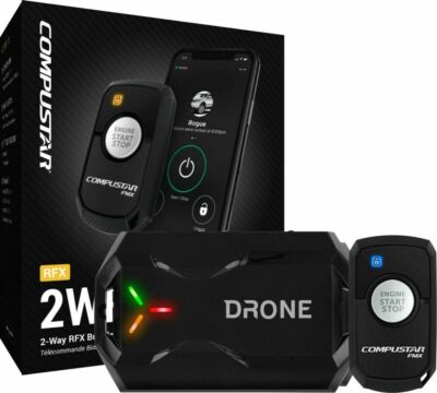 Compustar RFX2WR3FM 2-Way RFX Rf Kit Bundle W/Drone LTE Module 3000 Ft 2 Remotes