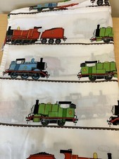 2014 Thomas  Friends Train TWIN Flat Sheet White