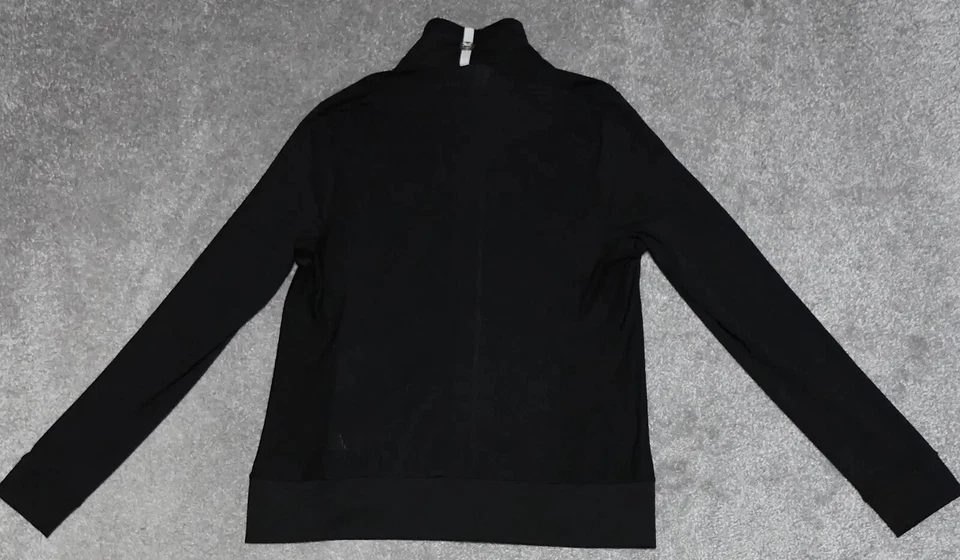 Jaqueta Equestre Noel Asmar Feminina Média Preta Zíper Completo Logotipo Manga Longa - Imagem 3 de 4