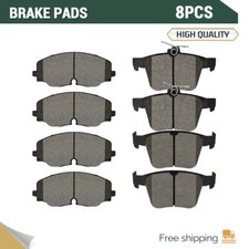 Front And Rear Ceramic Brake Pads For 2018 - 2022 Volkswagen Atlas Cross Sport