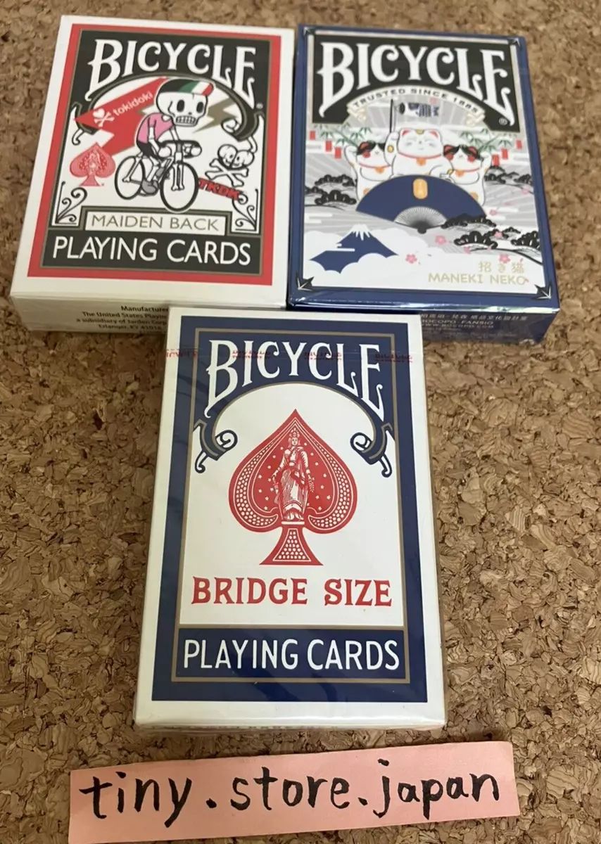 BICYCLE Playing card TOKIDOKI MAIDEN BACK Red and Maneki Neko Blue Set Japan