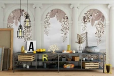 3D Scenery Roman Column Wallpaper Wall Mural Removable Self-adhesive Sticker