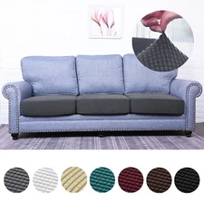 3x Stretch Sofa Cushion cover Individual Seat Chair Couch Seat Cushion Protector