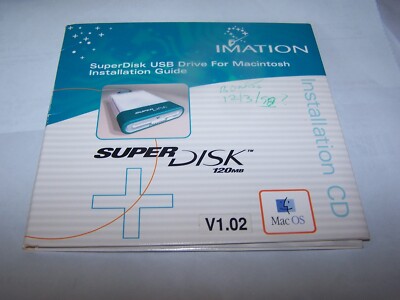 Imation SuperDisk V1.02 USB Drive Install CD for Macintosh | eBay