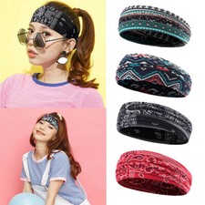 Women Headband Floral hairband Head Wrap Headband Moisture Wicking sweatband USA