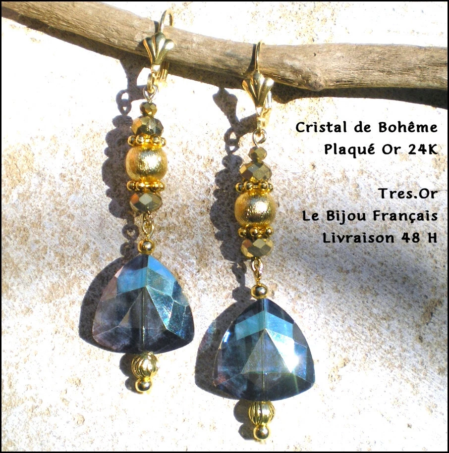 Boucles D’oreilles Femme Zirconium AAA – Camel Plaqué Or Blanc, Dormeuses Top Qualité