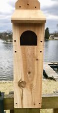 Screech Saw-Whet 3/4" Solid Cedar Owl House Nesting Box