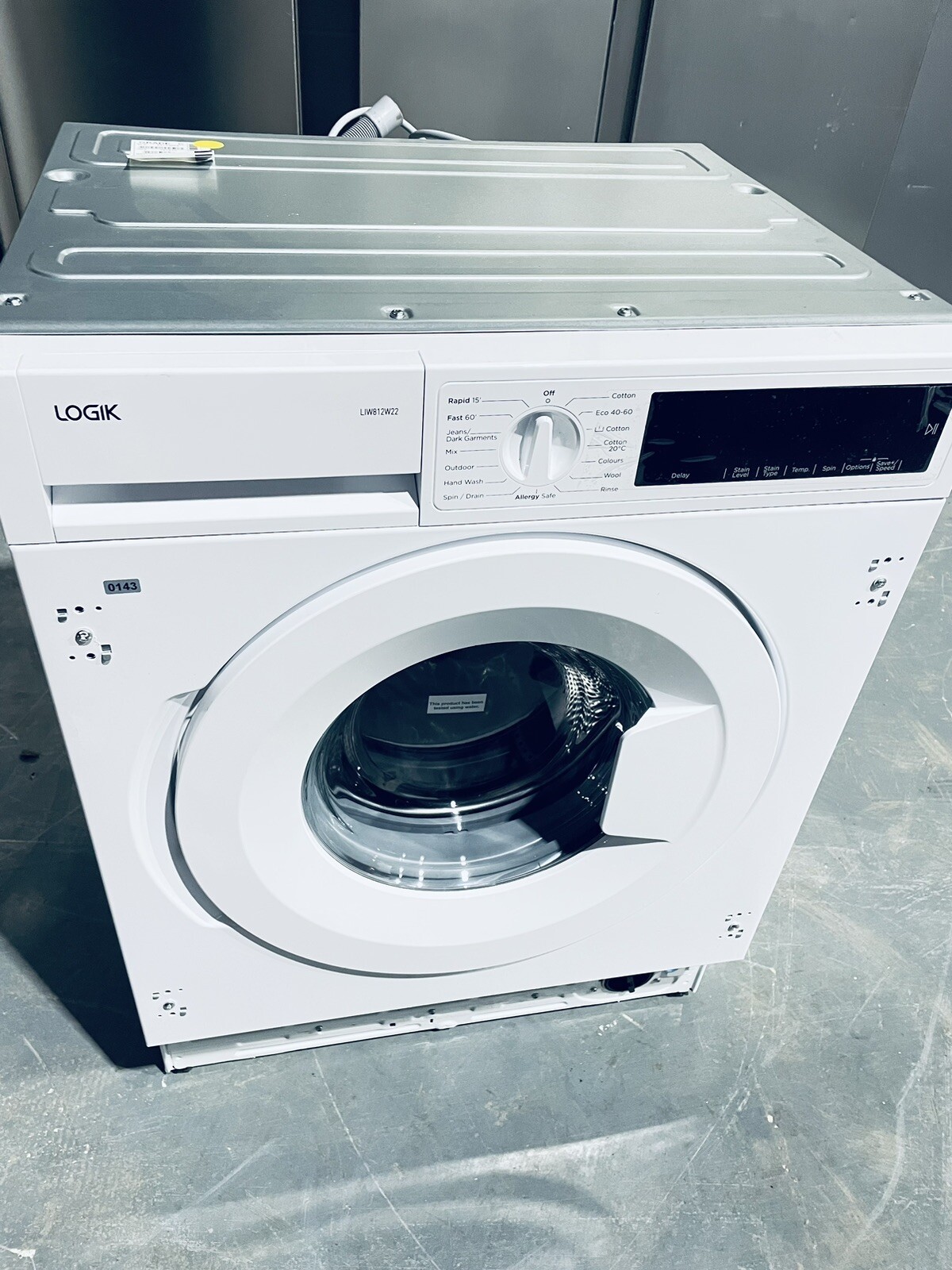 LOGIK  LIW812W22 Integrated 8 kg 1200 Spin Washing Machine/ENERGY A/N0143