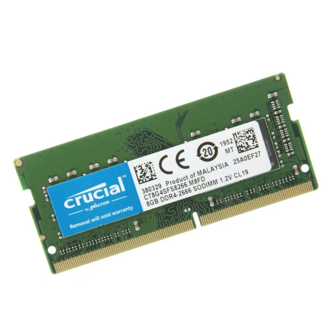 New Crucial 16GB (2X8GB) DDR4 2666MHz PC4-21300 SODIMM Memory Ram