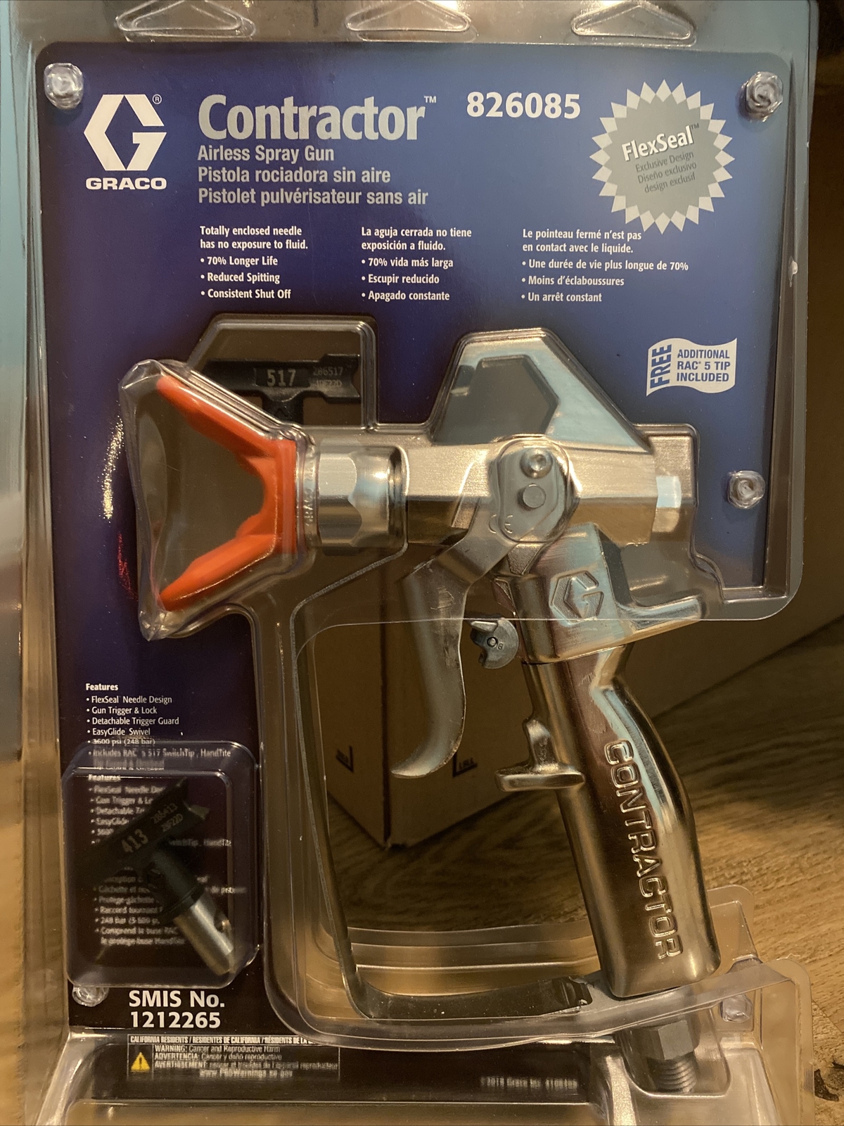 Graco Contractor Airless Spray Gun 826085 With Tip JOKER5000 The