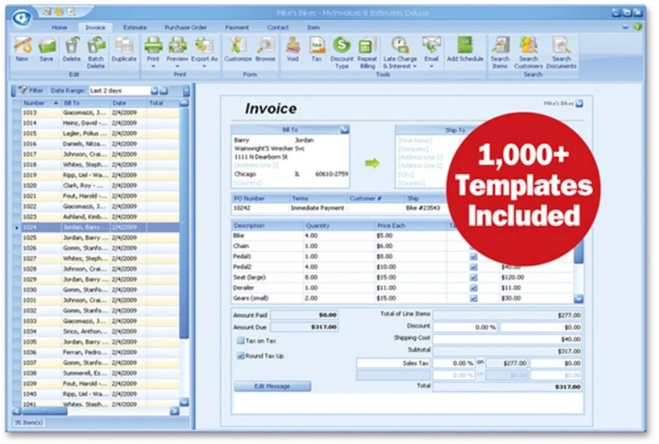 Avanquest BEST SELLING My Invoices & Estimates Deluxe Windows, See Description - Image 4 of 4