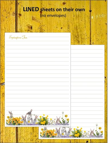 Springtime Fun (or a Happy Easter) - A5 Letter Writing Paper Stationary Sets - Picture 3 of 13