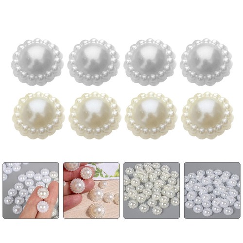 200 sztuk Imitacja perł Biżuteria Dziecko Rękodzieło Nakrycie głowy Dekoracja DIY Dekoracje