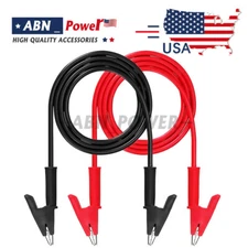 Alligator Clips Electrical Test Leads Set, 15A Jumper Wires Heavy Duty with P...