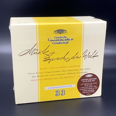 Music Universal Language Selected Orchestral Recordings I - DG 10 CD Box Set NEW