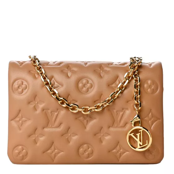 Louis Vuitton Monogram Gold Embossed Coussin Pochette