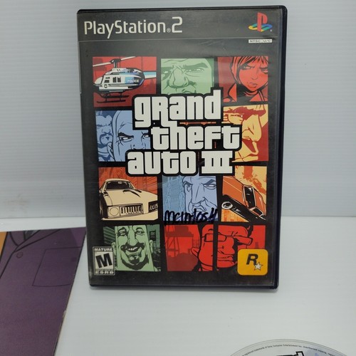 Grand Theft Auto III 3 (PlayStation 2, 2003) PS2 Complete w/ Manual & Map TESTED - Picture 3 of 5