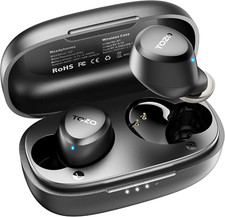 TOZO A1 Mini Wireless Earbuds Bluetooth 5.3, IPX5 Waterproof, Mic, Charging Case