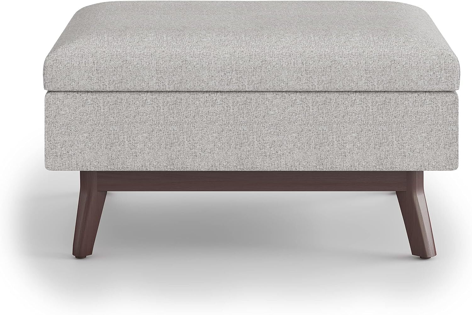 SIMPLIHOME Owen 34 Inch Wide Mid Century Modern Rectangle 34 inch, Cloud Grey 