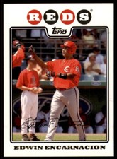 2008 Topps Base Gold Foil #CIN7 Edwin Encarnacion Cincinnati Reds