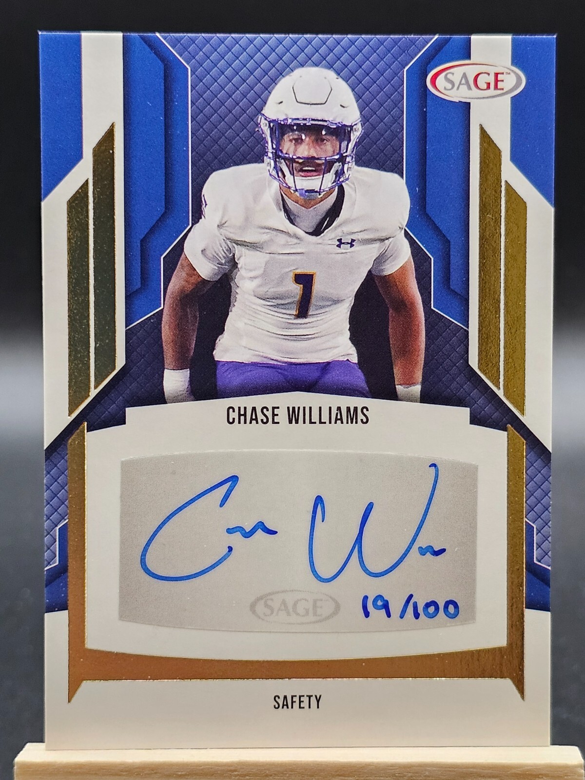 2024 Sage High Series Chase Williams GOLD Auto 19/100 San Jose Spartans #A-CW2