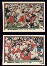 1983 Fleer Action Kansas City Chiefs Set JOE DELANEY JOHN HANNAH