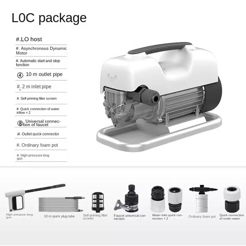 Lavatrice Auto Portatile Alta Pressione Automatica Intelligente Auto Casa - Foto 9 di 9