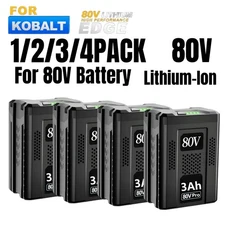 1/2/3/4PCS 3.0Ah 80V Max Lithium Battery for Kobalt KB2580-06 KB280-06 KB680-06