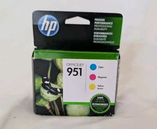 HP 951 3-pack Cyan/Magenta/Yellow Original Ink Cartridges Exp 07/2015 New Sealed