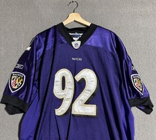 Vintage Reebok Baltimore Ravens Ngata #92 Purple Jersey Mens 60 Sewed Great