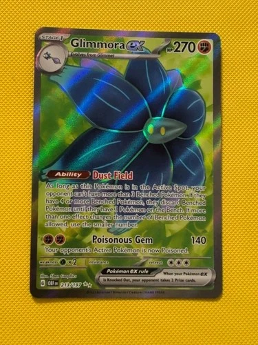 Glimmora ex 213/197 Ultra Rare OBF Obsidian Flames NM