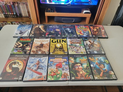 #ad Bundle Lot Of 16Nintendo GameCube Games 14 Are Complete Harvest Moon MK Etc $500.00