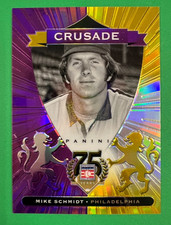 2014 PANINI HALL OF FAME BASEBALL MIKE SCHMIDT CRUSADE PARALLEL #ED 45/50