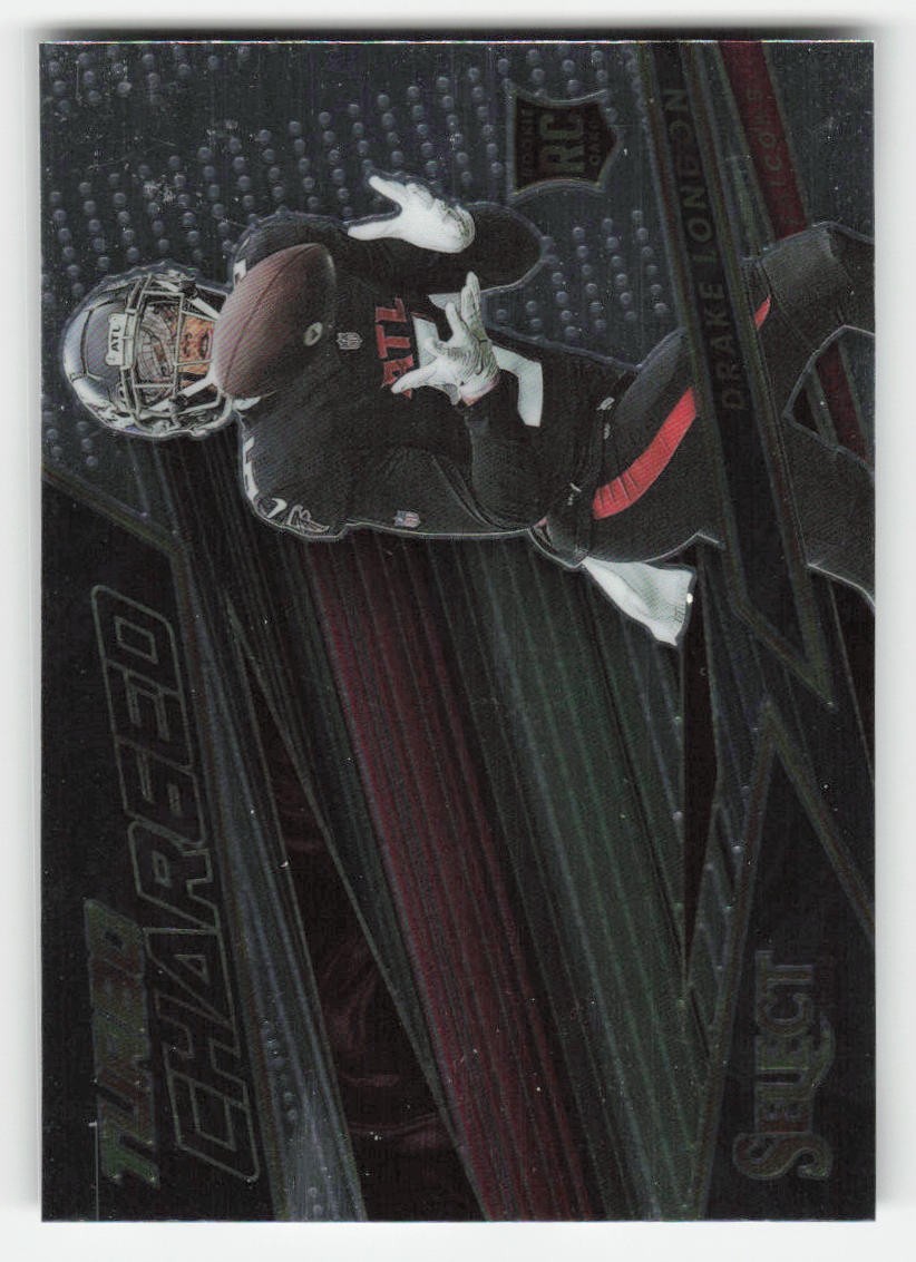 Drake London 2022 Panini Select Turbocharged #TUR-24
